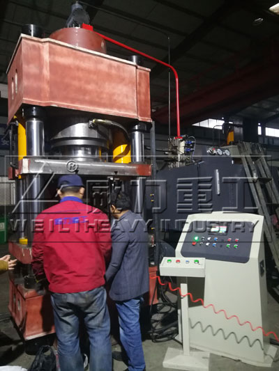 手動液壓機調試